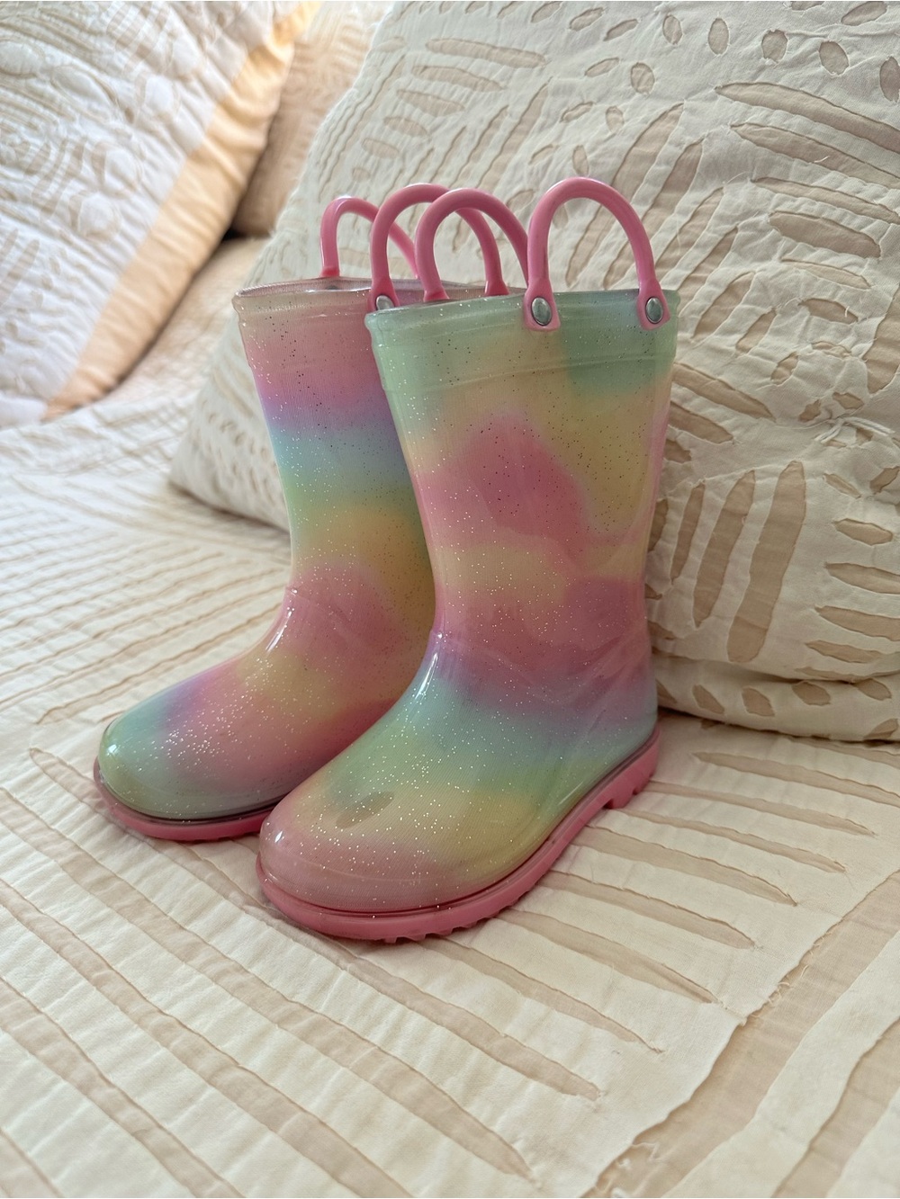 Kids Rainbow Rain Boots